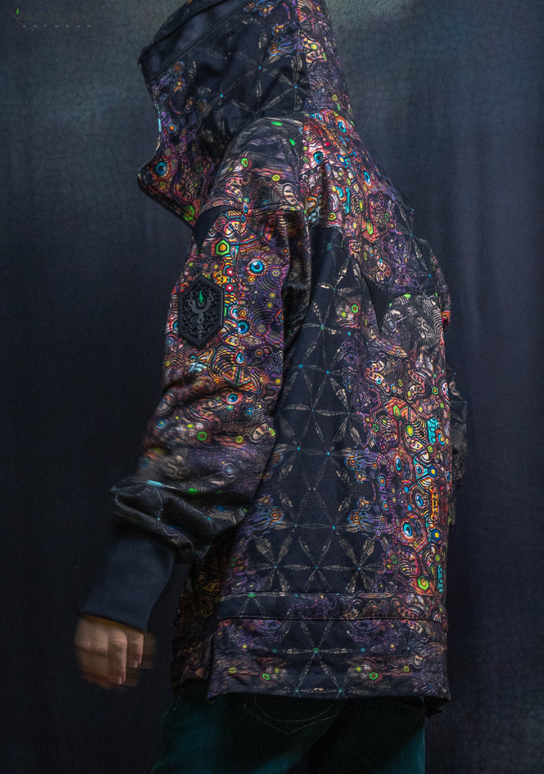 Hoodie Men NEPTUNE / Cotton Fleece - PSYCHEDELIKA GALACTIKA